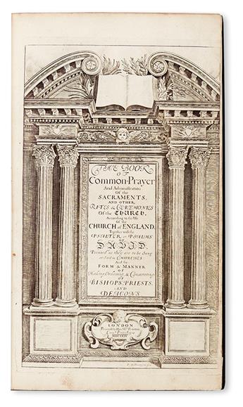 BOOK OF COMMON PRAYER.  The Book of Common Prayer.  1669 [Psalter imprint dated 1676].